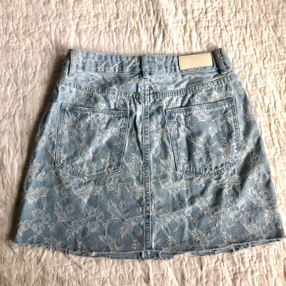 Free People Mini Denim Skirt - Picture 4 of 6